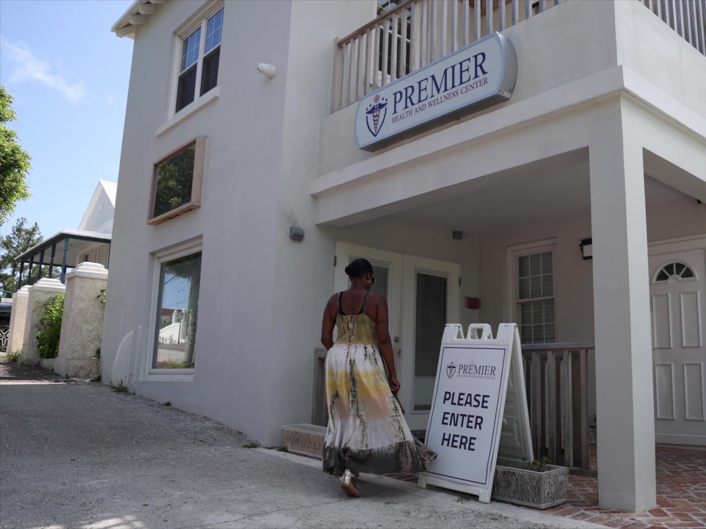 A patient arriving at Premier Health & Wellness Center, Hamilton